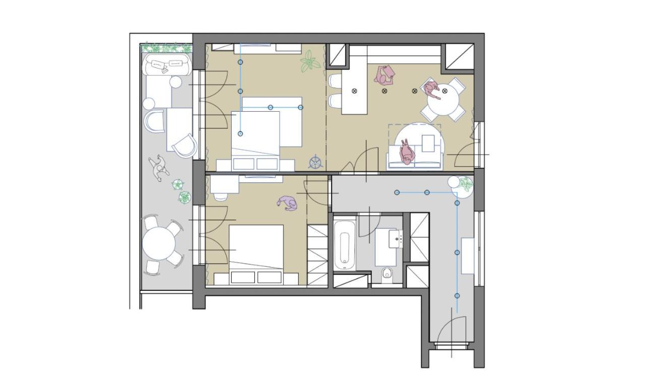 Turnkey I Central Apartment With Terrace Praga Exterior foto